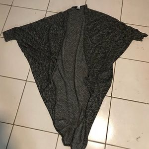 Heather grey 3/4 sleeve cardigan